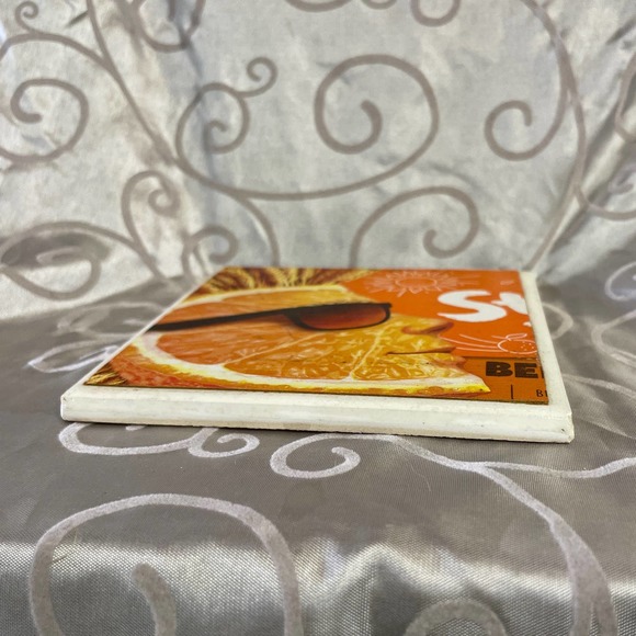 Porcelain Shock Top Drink Coaster - Picture 2 of 5